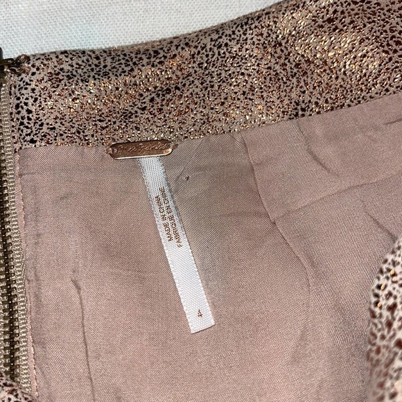 free people // modern femme vegan metallic mini skirt - Picture 8 of 12